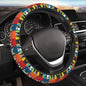 Cartoon Boston Terriers Bulldog Elastic Steering Wheel Cover Non-Slip Breathable Steering Wheel Protector Fit Auto, SUVs, Truck - color: Cartoon Boston Terriers Bulldog