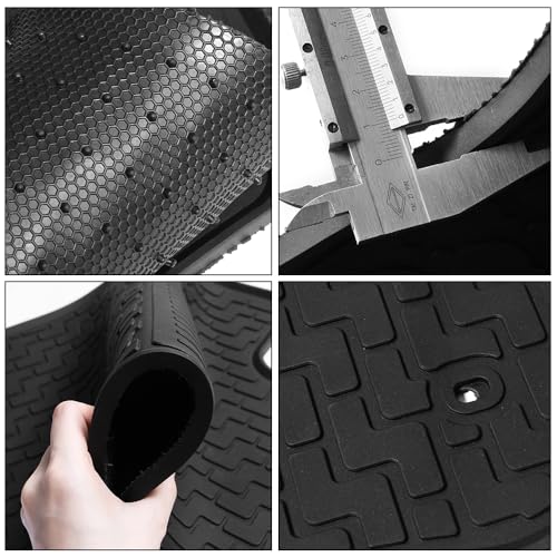 Custom Fit Floor Mats Compatible with Benz 2012-2015 W166 ML Series 2016-2019 GLE Class, Latex Rubber All Seasons Weather Interior Carpet Black by IKON MOTORSPORTS
