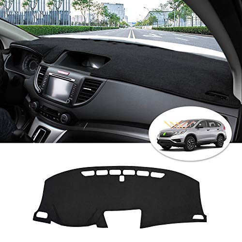 CARTIST Flannel Dashboard Cover for Honda CR-V 2012-2016 CRV Dash Cover Nonslip Dashboard Mat Protector Sunshade No Glare