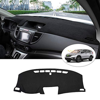 CARTIST Flannel Dashboard Cover for Honda CR-V 2012-2016 CRV Dash Cover Nonslip Dashboard Mat Protector Sunshade No Glare