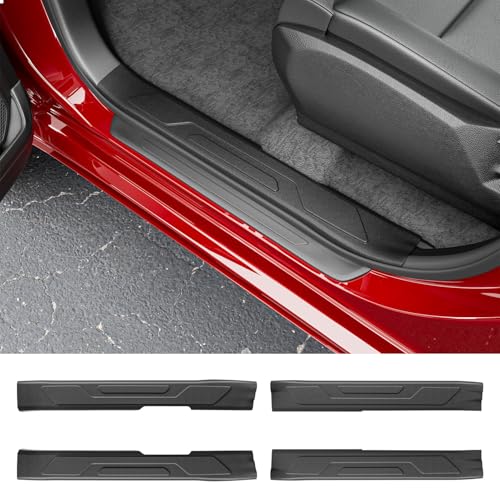 Interior Door Sill Protector Compatible with 2022-2026 Toyota Tundra Car Threshold Protector TPE Door Entry Guard Replacement for 2022-2026 Toyota Tundra Accessories - size: Compatible with 22-26 Toyota Tundra(INT)