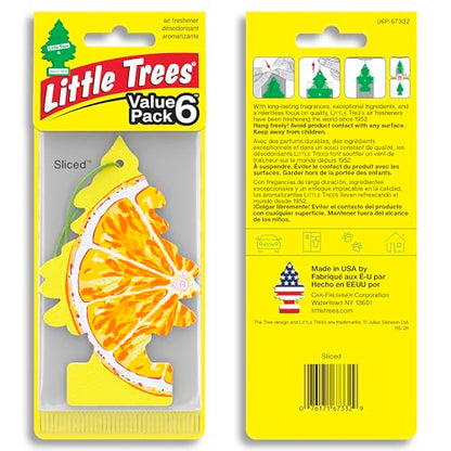 LITTLE TREES Car Air Freshener | Hanging Tree Provides Long Lasting Scent for Auto and Home | 24 Air Fresheners |Sliced