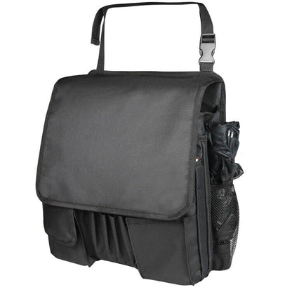 ECWKVN Car Front Seat Organizer with Dedicated Tablet/Laptop Storage, Vehicle Storage Organizer with Cup Holder-Adjustable Strap, Hardened Buckles, Car Seat Organizer Law Enforcement