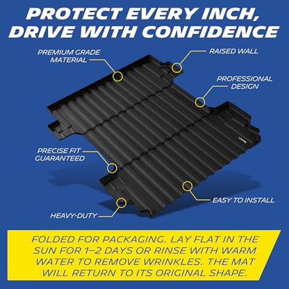 MICHELIN Truck Bed Mat for 2019-2026 Chevy Silverado/GMC Sierra 1500 6.6 FT / 79.4" Only (Not Fit Optional CarbonPro Bed), All-Weather Truck Bed Liner, Custom Fit, Durable TPE Bedliner, Non-Slip - size: 2) Silverado/Sierra 1500 | 19-26 | 6.6 FT