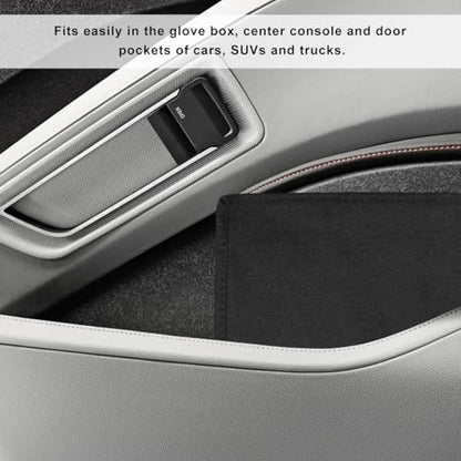 Car Registration Insurance Holder, Multipurpose Glove Box Organizer Car Manual Holder Zippered Case, Vehicle Document Organizer for Essential Gadgets, Driver License, Cards