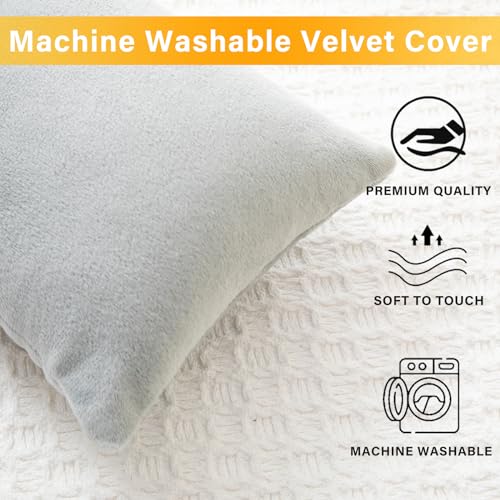 1 MIDDLE ONE 2 Pack Small Pillow, Memory Foam Mini Pillow 11 X 7 Inches for Travel, Sleeping, Nap and Neck, Knee, Lumbar Support, Tiny Cushion for Pet, Dogs (Grey) - color: Grey, size: 11x7 inch