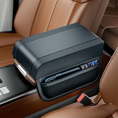 Car Console Covers Car Center Console Cushion Pad Leather Car Armrest Pad Armrest Cushion Pad Arm Rest Cover for Car Most Vehicle, SUV, Truck