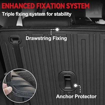 GALVAGNIATE Floor Mats for Hyundai Palisade 2020-2025, All Weather Floor Mats Trunk Cargo Liner with Backrest Protectors Accessories, Full Coverage Set (Fit 7/8 Seats) - size: For Hyundai Palisade | 2020-2025