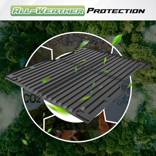 Cartist Floor Mats for Toyota Tacoma Hybrid 2024 2025 2026, All Weather 5FT Trunk Bed Mat, Tailgate Mat & Door Sill Guards for Tacoma Accessories, Heavy Duty TPE Car Mats, Car Accessories - size: 1)Toyota Tacoma Hybrid 24+ Full Set