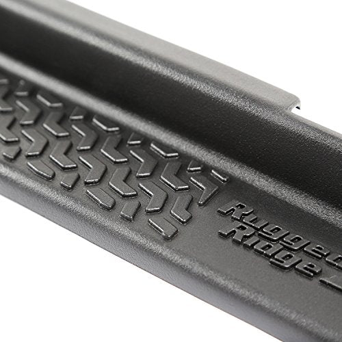 Rugged Ridge All-Terrain Entry Guards - Fits 2007–2018 Jeep Wrangler JK 2-Door - Scratch Protection & Precise Fit - Black Thermoplastic, 2-Piece Set