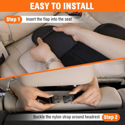 JOYSKY Car Seat Protector for Child Car Seat, 2 Pack Carseat Protectors for Under Child Seats with Thick Padding, Waterproof Fabric and Storage Pockets, Protection for Automotive Interior