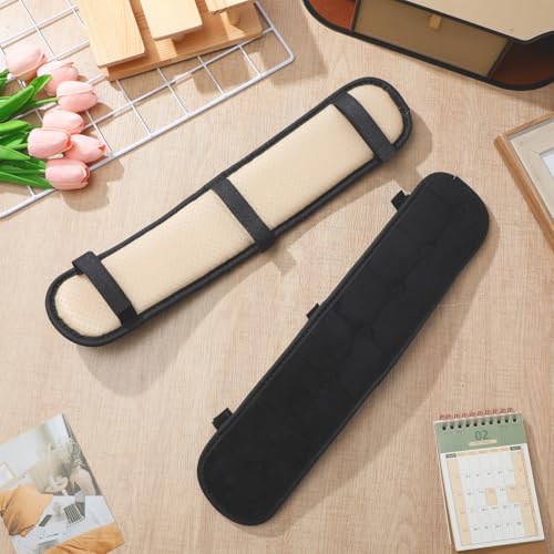 Garneck Chair Armrest Pad Office Gaming Chair Armrest Cushion Pillow Cover Support for Elbow Forearms - color: Black