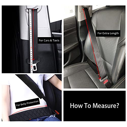 HighnessHwoo Extra Long Seatbelt Covers for Adults Kids Women & Men, Soft Car Seat Belt Strap Cushion for Sedan, SUV, Trucks, Shoulder Neck Chest Protector Pads, Auto Accessories, 1pc, Gray, 25.5in