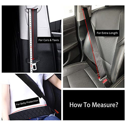 HighnessHwoo Extra Long Seatbelt Covers for Adults Kids Women & Men, Soft Car Seat Belt Strap Cushion for Sedan, SUV, Trucks, Shoulder Neck Chest Protector Pads, Auto Accessories, 1pc, Gray, 25.5in