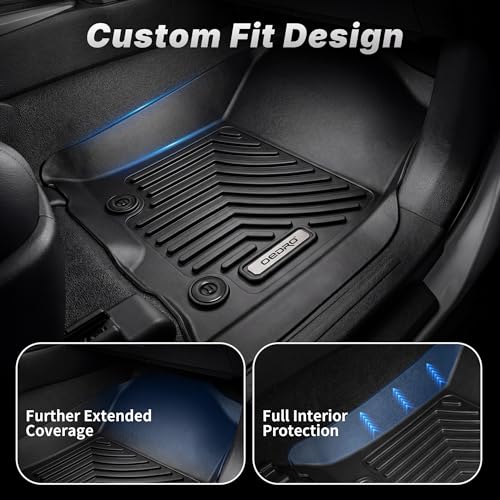 OEDRO Floor Mats Cargo Liner with 3rd Backrest Mats Fit for 2013-2024 Toyota 4Runner 7-Seater, Custom Fit TPE All Weather Floor Liners Trunk Mat for 4Runner Accessories, Car Mat Full Set, Black - style: 13-24 4Runner Full Set W/ Backrest Mat 7 Seats