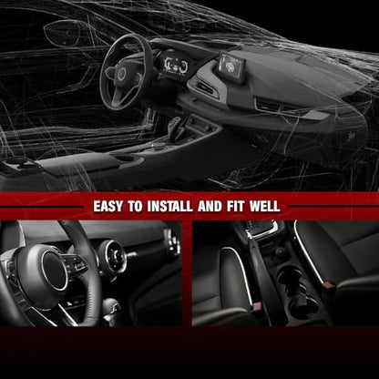 ANDPLAY Dash Cover Dashboard Cover Compatible with Porsche 944 1983-1985, Fit Porsche 924 1977 1978 1979 1980 1981 1982 1983 1984 1985 1986 1987 1988 Black