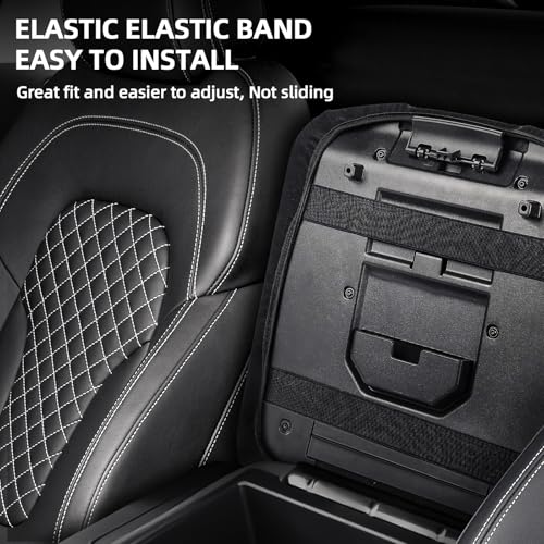 Center Console Cover Fit for Chevy Silverado 2019-2025 Jump Seat Console, Car Armrest Seat Box Cover (ONLY for Split Bench Jump Seat Console)