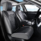 Seat Covers, Car Seat Covers Front Seats, Luxury Nappa Leather Seat Covers, Breathable and Waterproof Car Seat Protector 2 Seat, Automotive Seat Covers Universal for Most Cars-Gray&Black