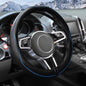 Steering Wheel Cover,Car Accessories 14.5-15 Inch Leather Steering Wheel Cover,Anti-Slip Breathable Microfiber Leather Covers,Warm in Winter and Cool in Summer,Fit for Suvs (Black-Blue) - color: Black&Blue