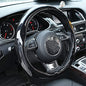 Carbon Fiber Steering Wheel Covers Universal Fit 15 inch Black Microfiber Leather for Men Ergonomics Sport Design Anti-Slip
