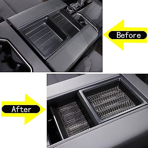 Aunginsy Car Central Control Armrest Box Slot Pad Sticker Compatible with Toyota Tundra 2022-2024 Armrest Box Storage Box Cover Slot Panel Slot Sticker Armrest Lid Storage Slot Trim Cover Accessories - size: Central Control Armrest Box Slot Pad Sticker