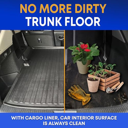 Premium Cargo Liner for Acura MDX 2022-2024 - 100% Protection - Custom Fit Car Trunk Mat - All-Season Black Cargo Mat - 3D Shaped Laser Measured Trunk Liners for Acura MDX - size: Trunk liner 2022-2024