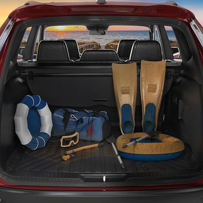 OEDRO Cargo Trunk Liner Fit for 2010-2017 Chevrolet Equinox L/LS/LT/LTZ/Premier& 10-17 GMC Terrain SL/SLE/SLT/Denali, All Weather Custom Fit Anti-Slip Cargo Mat, Black - style: 10-17 Equinox/Terrain Cargo Liners
