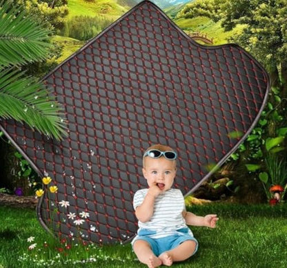 Custom Making Trunk Mats Cargo Mats Fit for 99.9% Sedan SUV All Weather Protection Leather Liners Trunk Mat Cargo Liners (Black Stripe) - color: Black stripe