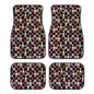Alpaca Donut Black Automotive Floor Mats Front and Rear Car Mat Carpet Set 4 Pcs Fit for SUV,Vans,sedans,Trucks - color: Alpaca Donut Black