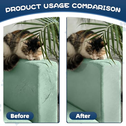 16PCS Large Anti Cat Scratch Furniture Protector for Sofa, Doors, Couch Corner Protectors from Cats Claws Scratching, Heavy Duty Anti-Claw Shield for Fabric Sofas