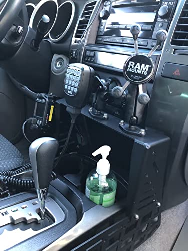 Rago Fabrication Center Console Molle Storage Panel for 2003-2009 Toyota 4Runner 4th Gen | Made in The USA | SUV Cargo Storage | Mount for Cell Phone, GPS, Radio, & Other Accessories - size: 4Runner 4th Gen