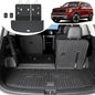 Cargo Mat with Backrest Mat for 2020-2025 Kia Telluride, All Weather TPE Trunk Mat Rear Cargo Liner Back Seat Cover Protector for Kia Telluride Accessories - style: Cargo Mat