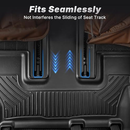 OEDRO Floor Mats Cargo Liner with 3rd Backrest Mats Fit for 2013-2024 Toyota 4Runner 7-Seater, Custom Fit TPE All Weather Floor Liners Trunk Mat for 4Runner Accessories, Car Mat Full Set, Black - style: 13-24 4Runner Full Set W/ Backrest Mat 7 Seats