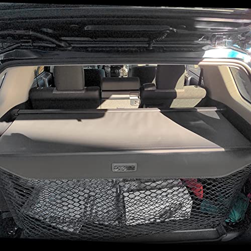D-Lumina Cargo Cover - Compatible with 2010-2021 2022 2023 2024 Toyota 4Runner - Retractable Rear Luggage Trunk Security Covers Protector Anti Theft Shield Shade, Canvas - size: Black-Fit 4Runner 2010-2024