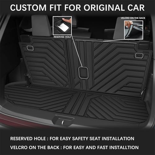 KARPAL Floor Mats Fit for Toyota Highlander 2020-2026 7-Seater (NOT Fit Grand Highlander), Custom Fit All Weather TPE Floor Liners, 1st & 2nd Row & Cargo & Backseat Mat, Highlander Accessories - style: 2020-2026 | For Toyota Highlander | 1st & 2nd Row & C