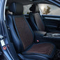 Blueshyhall Cooling Wooden Beaded Car Seat Cover Comfortable Massage Support Cushion for SUV Auto Office Home Seat Chair - Red 2 Pcs - color: Red