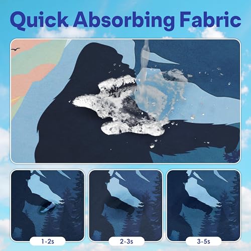 2 Pack Car Seat Towel Covers, Sweat Protector for Front Seats, Premium Thickened Microfiber with Elastic Strap, Breathable & Quick Dry, Machine Washable Cover for Gym Running Universal Fit, Sasquatch - color: Sasquatch
