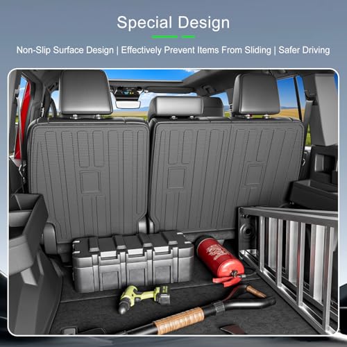 xipoqix 5 Seats Backrest Mats Compatible with 2025 2026 Toyota 4Runner Back Seat Protector TPE (Not for Hybrid EV&i-Force MAX) Replacement for 2025 2026 Toyota 4Runner Accessories (Backrest Mats) - size: Compatible with Toyota 4Runner | 2025-2026
