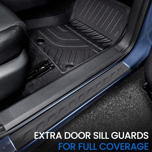 Floor Mats Set for Nissan Rogue 2021-2025 2026 (Not fit Sport), All Weather TPE Backrest Mat Trunk Mat Cargo Liner Door Sill Guards Accessories(for Nissan Rogue | 2021-2026)