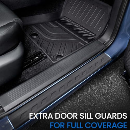 Floor Mats Set for Nissan Rogue 2021-2025 2026 (Not fit Sport), All Weather TPE Backrest Mat Trunk Mat Cargo Liner Door Sill Guards Accessories(for Nissan Rogue | 2021-2026)