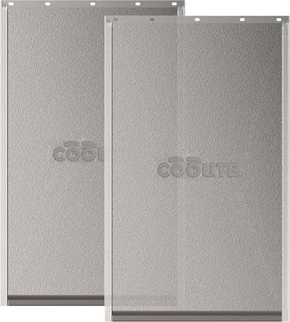 2 Pack Dog Door Replacement Flap with Magnetic Closure, Compatible with PetSafe Freedom Dog and Cat Door PAC11-11039 Large 10 1/4" w x 17" h with 10PCS Screws - size: Large