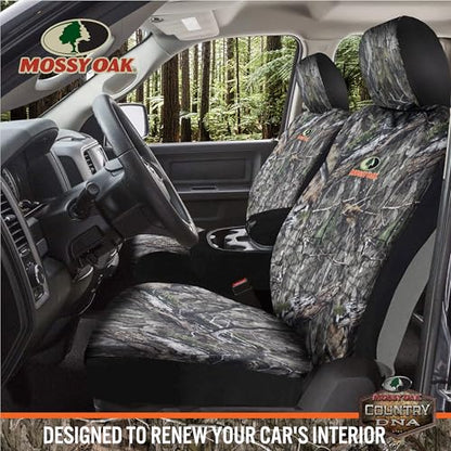 Mossy Oak Camo Seat Covers Low Back - Made with Rip-Stop Oxford Fabric, Airbag Compatible, Universial Fit Most Bucket Seats - Official Licensed Product - color: Oxford Low Back