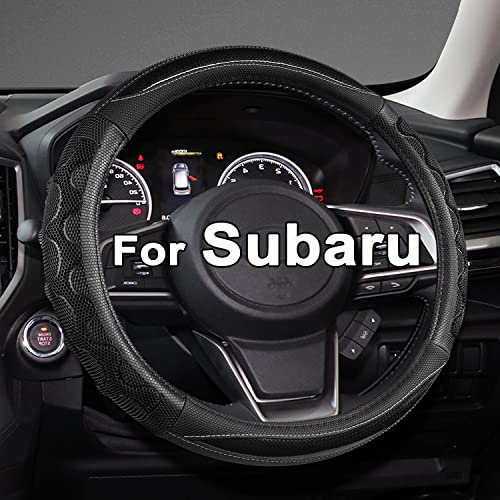 GIANT PANDA Steering Wheel Cover for Subaru Forester, Car Steering Wheel Cover for Subaru Outback and Crosstrek - Black - color: Black