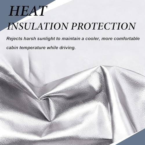 2026 Windshield Sun Shade Umbrella, Ultraviolet Protective Film and Heat Insulation Film, Emergency Rain Shield & Dashboard Protector, for Auto Windshield Covers Trucks Cars (59 in) - size: 150cm