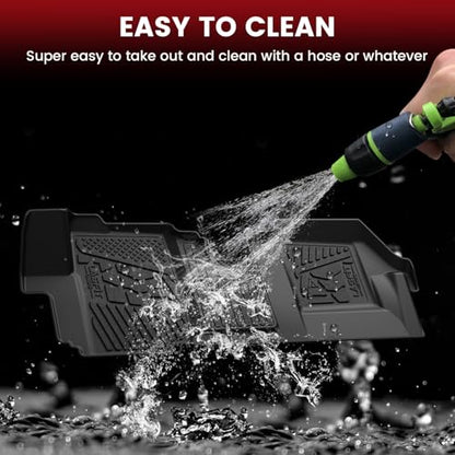 LASFIT Floor Mats for 2024 2025 2026 Dodge Ram ProMaster EV SLT/SLT+/Tradesman Front Mat, All Weather TPE Custom Fit Car Mats Floor Liners 1st Row Only, Black - style: 6) ProMaster EV | 2024-2026 |Front Mat