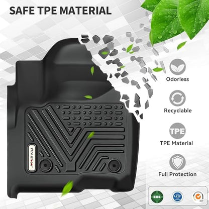 YITAMOTOR Floor Mats & Cargo Liner Set Fit for Toyota 4Runner 2024, Custom Fit TPE All-Weather Floor Liners 2013-2024 Toyota 4Runner 5 Passenger Model w/o Sliding Rear Tray, Black - style: 2013-2024 4Runner Floor Mats & Cargo Mat