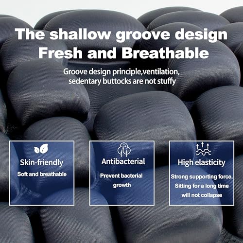 Sondor Travel Cushion,Portable & Adjustable Airplane seat Cushion for Long Flights,Inflatable Cushion for Wheelchair, Travel,Driving