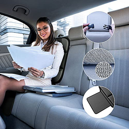 Car Seat Protector MHO+All 2 Pack Auto for Child Baby Car Seats - Large CarSeat Sit Savers Mat with Waterproof 600D Fabric & 2 Storage Pockets, Crash Test Approved