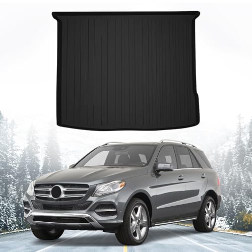 Premium Cargo Liner for Mercedes-Benz GLE 2016-2019 - 100% Protection - Custom Fit Car Trunk Mat - All-Season Black Cargo Mat - 3D Shaped Laser Measured Trunk Liners for Mercedes-Benz ML 2012-2015