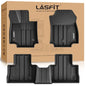 LASFIT Floor Mats for Toyota RAV4 2019-2025 Gas(Not Fit Hybrid/Prime) All Weather TPE Custom Fit Floor Liners for RAV 4 LE/XLE/Limited/Adventure/XLE Premium/TRD Off-Road Front&Rear 2 Row Car Mats
